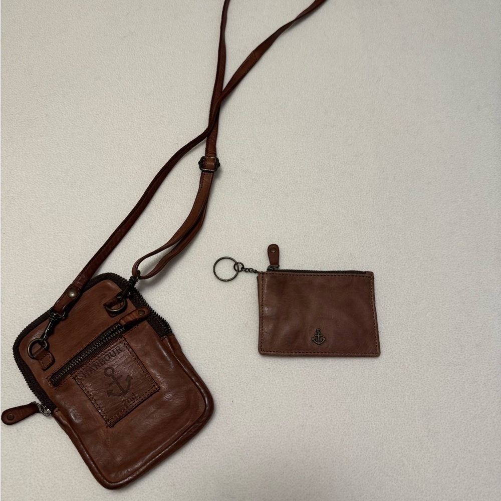 Harbour 2nd Brown Leather Crossbody Bag Set